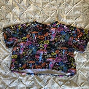 Nooworks Crop Top Magical Mushrooms Size L